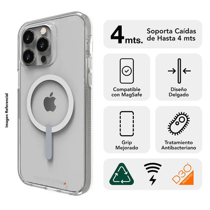 Funda dura Crystal Palace para iPhone 14 Pro Max