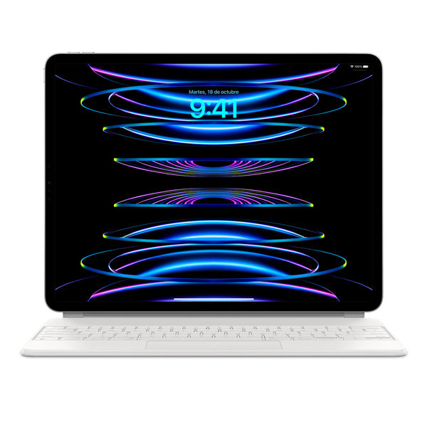Teclado Apple Magic Keyboard para iPad Pro 12.9 (5 Gen) latinoamericano blanca