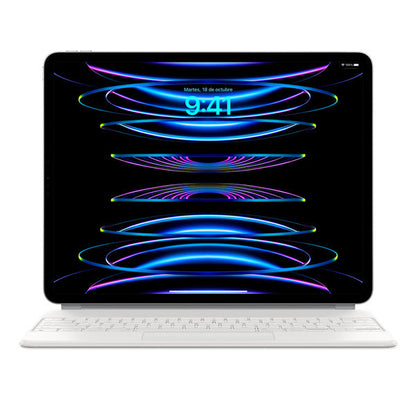 Teclado Apple Magic Keyboard para iPad Pro 12.9 (5 Gen) latinoamericano blanca