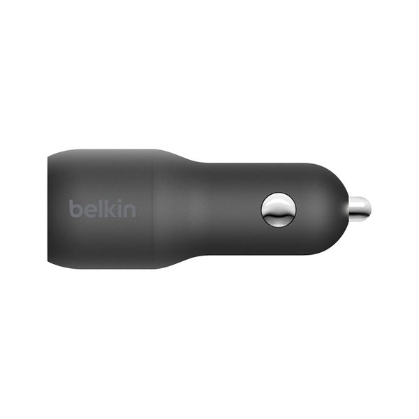 Cargador para auto USB-C y USB-A Belkin BOOSTCHARGE de 37 W con cable Lightning a USB-C