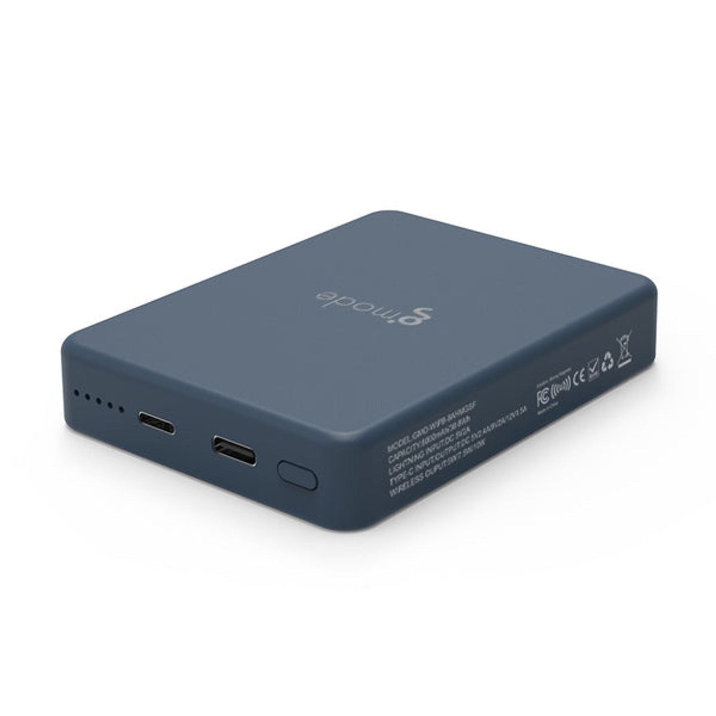 Bateria externa inalámbrica tipo MagSafe PB 8.000 mAh PD 10W Gmode azul