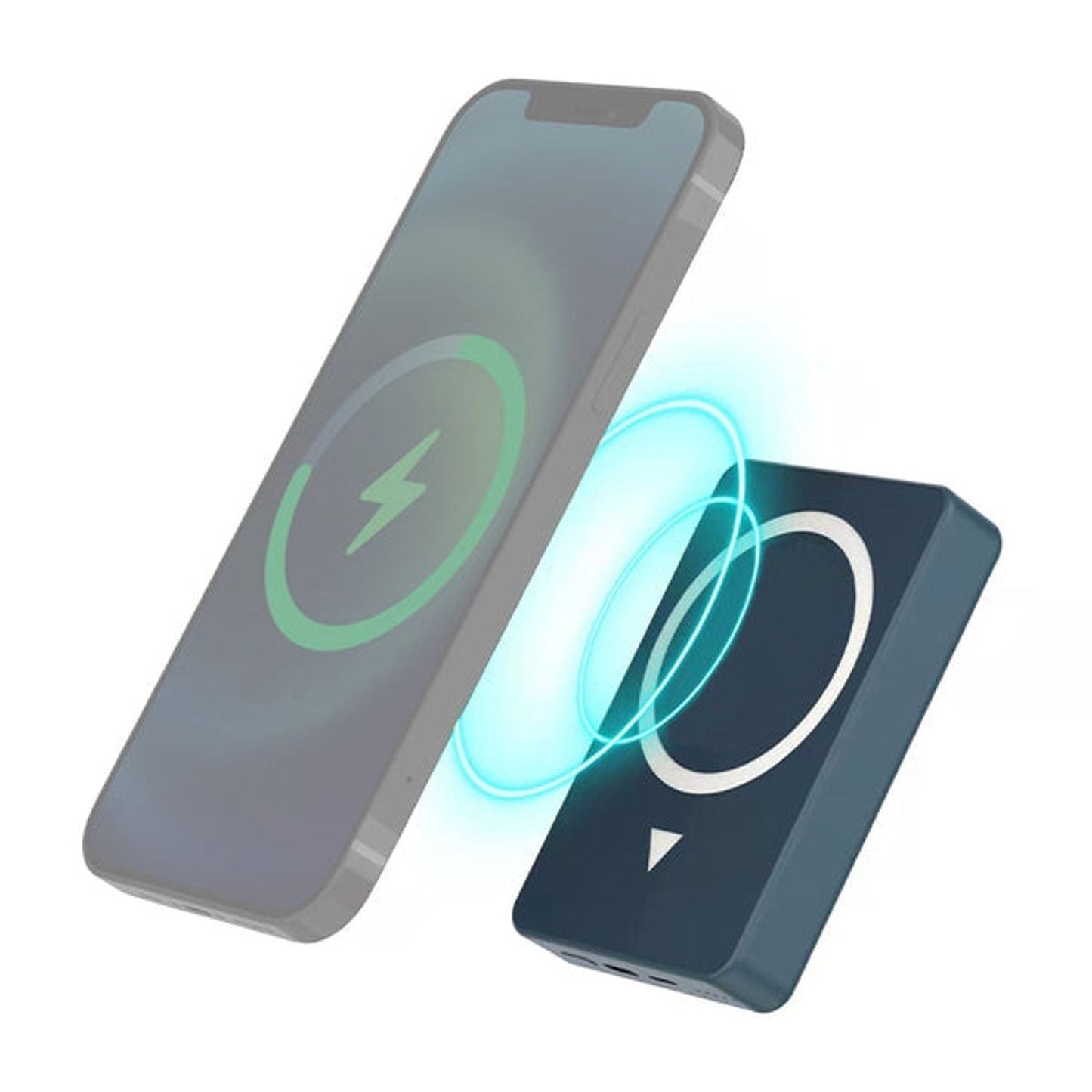 Bateria externa inalámbrica tipo MagSafe PB 8.000 mAh PD 10W Gmode azul