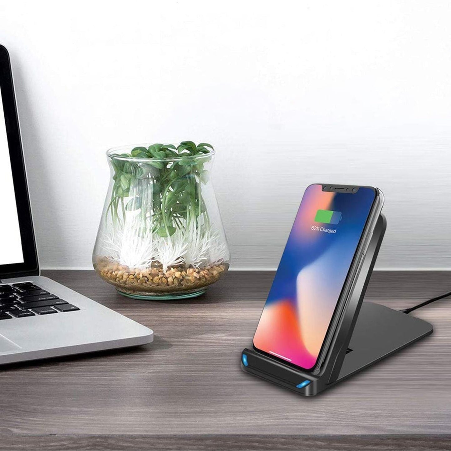 Base de carga inalambrica Plegable 10W Dusted negro